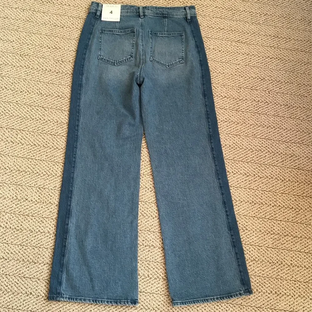 NWT - Ann Taylor The Wide Leg Jean - Women's 4 - Picture 9 of 10